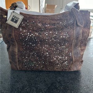Frye Shoulder Bag — Deborah w/studs — * New * w/tags